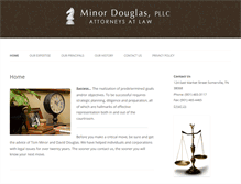 Tablet Screenshot of minordouglas.com